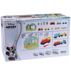 Сет BRIO World Микки Мауса: Хольцейзенбан Хольцейзенбан, включая железнодорожный вокзал (32292) цена и информация | Конструктор автомобилей игрушки для мальчиков | 220.lv