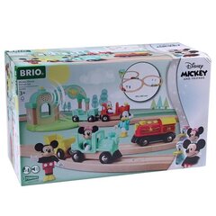 Koka vilciena trase ar piederumiem Brio World Micky цена и информация | Игрушки для мальчиков | 220.lv