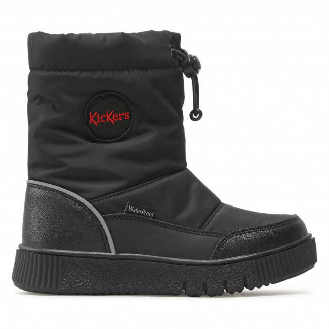 Sniega zābaki bērniem Kickers 830180-30, melni цена и информация | Ziemas zābaki bērniem | 220.lv