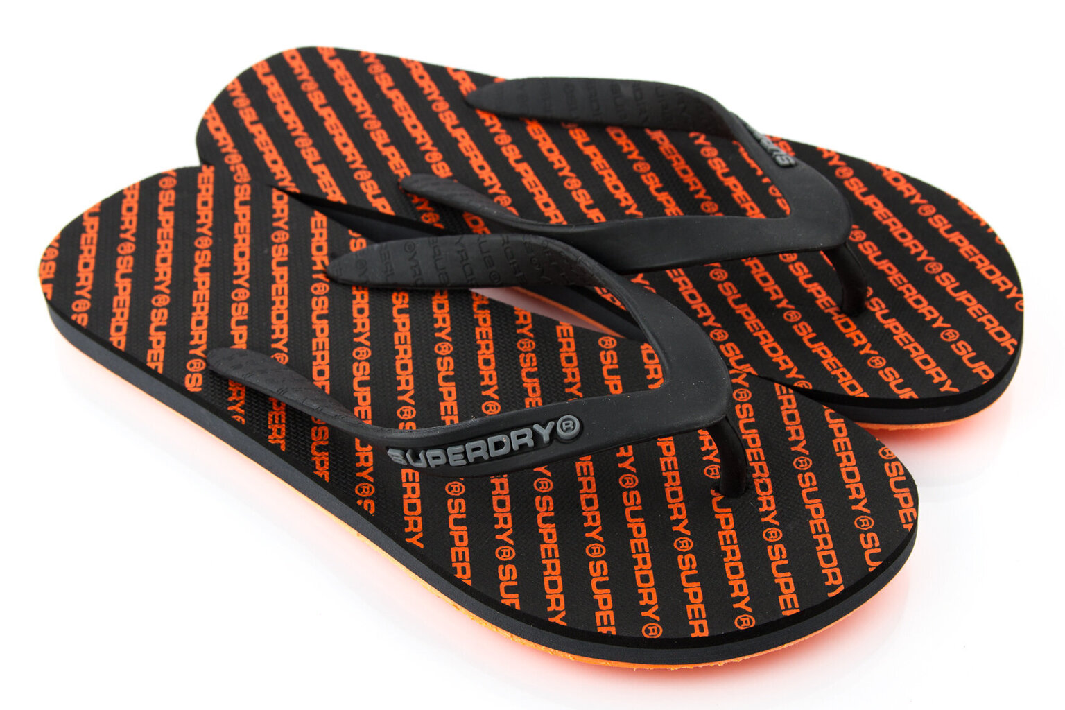 Superdry vīriešu iešļūcenes MF3107ST I3G, melns cena un informācija | Vīriešu iešļūcenes, čības, sandales | 220.lv