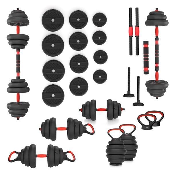 Svaru komplekts HMS SGN120 Pro Set 6in1, 20 kg cena un informācija | Svari, hanteles, stieņi | 220.lv