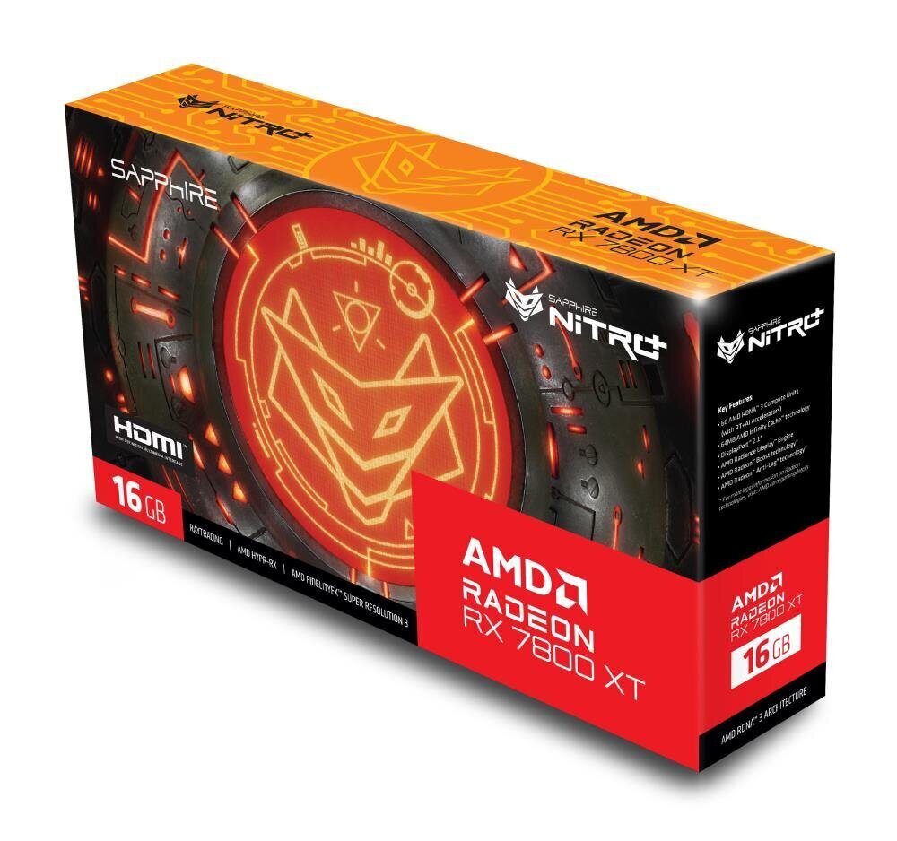 Radeon RX 7800 XT Gaming OC 16G GDDR6 256bit 2DP/2HDMI cena un informācija | Videokartes (GPU) | 220.lv