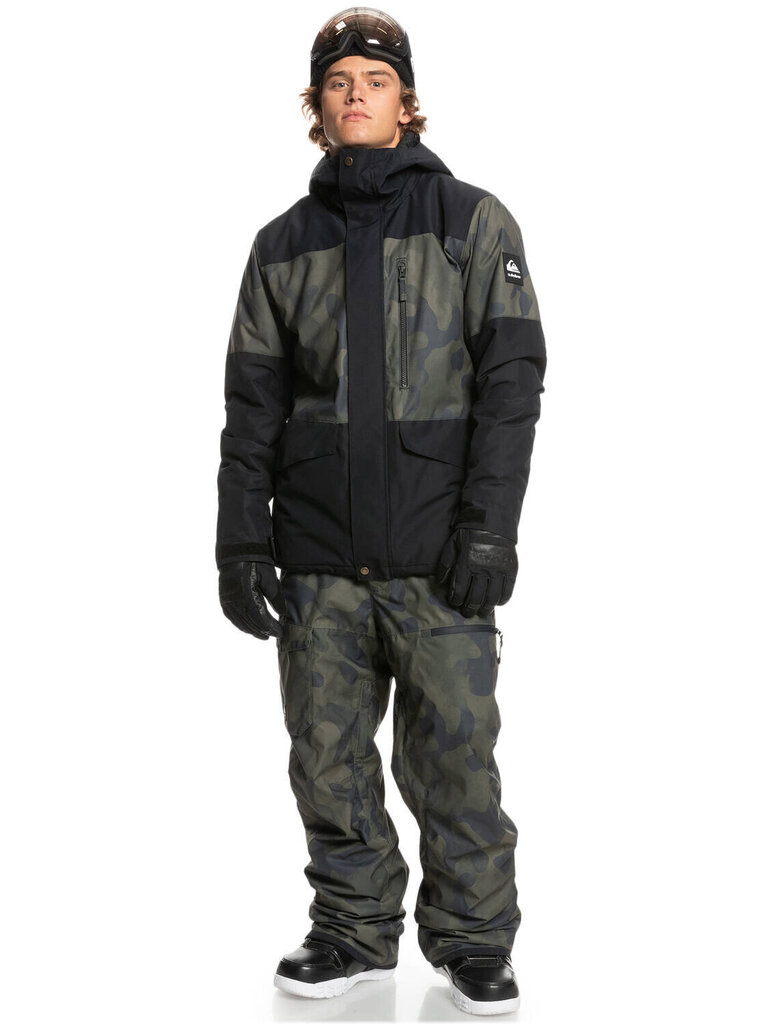Slēpošanas jaka vīriešiem Quiksilver EQYTJ03339 KVJ2, melna cena un informācija | Vīriešu slēpošanas apģērbs | 220.lv