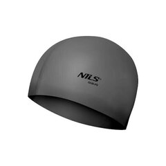 Peldēšanas cepure Nils Aqua, tumši pelēka cena un informācija | Peldcepures | 220.lv