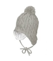 Cepure mazuļiem Sterntaler 4701755542, pelēka цена и информация | Шапки, перчатки, шарфики для новорожденных | 220.lv