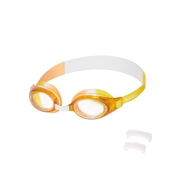 Peldēšanas brilles Nils Aqua Junior NQG870AF, dzeltenas цена и информация | Peldēšanas brilles | 220.lv