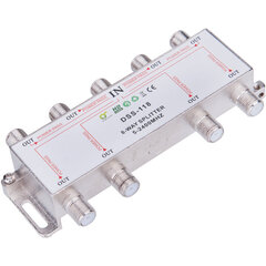 1/8 Digitsat DSS-118 DC Pass 5-2400 МГц SAT TV Splitter цена и информация | Антенны и принадлежности  | 220.lv