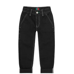 Bikses zēniem Kids x Patta Tommy Hilfiger KB0KB06737 BDS, melnas cena un informācija | Bikses zēniem | 220.lv