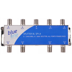 Разветвитель Blue Line 1/8 BL SP 1.8 5-2400 МГц цена и информация | Антенны и принадлежности | 220.lv