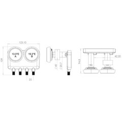 Спутниковый конвертер LNB Inverto Quad Monoblock IDLM-QDM410-MNOO6-8PX цена и информация | Антенны и принадлежности | 220.lv