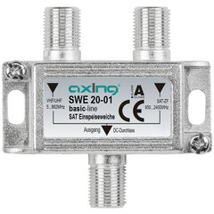 Комбинатор сигналов Axing TV/SAT SWE 20-01 для одиночных LNB цена и информация | Антенны и принадлежности  | 220.lv