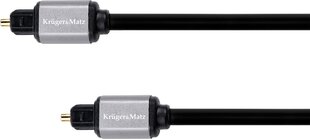 Kruger Matz Basic Toslink-Toslink оптический кабель 50 см цена и информация | Кабели и провода | 220.lv