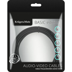Kruger Matz Basic Toslink-Toslink оптический кабель 300 см цена и информация | Кабели и провода | 220.lv