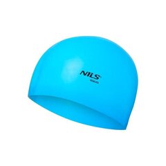 Peldcepure Nils Aqua NQC Solid Color BL02, zila cena un informācija | Peldcepures | 220.lv