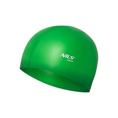 Peldcepure Nils Aqua NQC Solid Color GR02, zaļa цена и информация | Шапочки для плавания | 220.lv