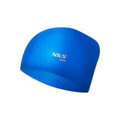 Peldcepure Nils Aqua NQC Solid Color, zila cena un informācija | Peldcepures | 220.lv