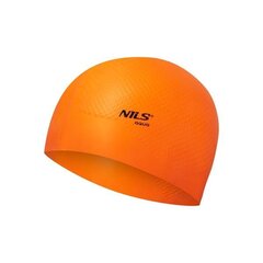 Peldcepure Nils Aqua NQC Solid Color, oranža cena un informācija | Peldcepures | 220.lv
