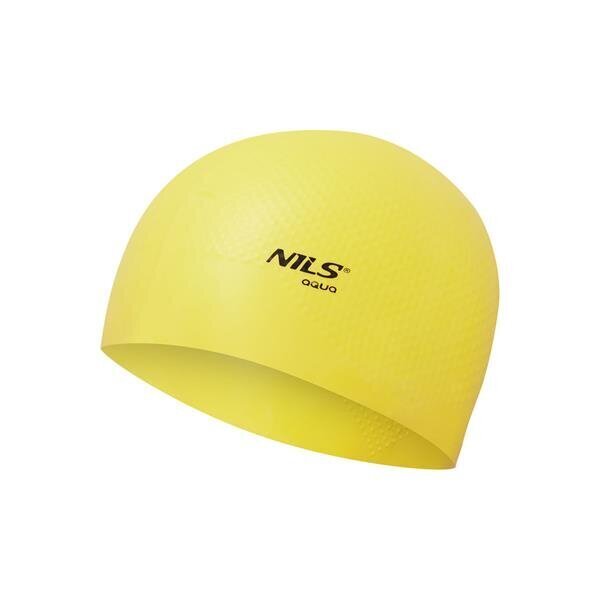Peldcepure Nils Aqua NQC Solid Color, dzeltena cena un informācija | Peldcepures | 220.lv