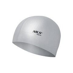 Peldcepure Nils Aqua NQC Solid Color, pelēka cena un informācija | Peldcepures | 220.lv