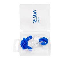 Peldēšanas komplekts ar ausu un deguna aizbāžņiem Nils Aqua NQAW30, zils cena un informācija | Citi peldēšanas piederumi | 220.lv