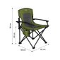 Kempinga krēsls Nils Camp NC3075, zaļš cena un informācija |  Tūrisma mēbeles | 220.lv