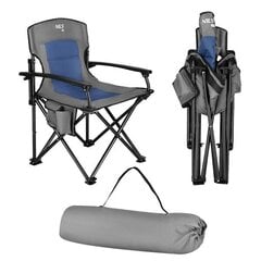 Kempinga krēsls Nils Camp NC3075, 91x17cm, pelēks/zils cena un informācija | Nils Camp Sports, tūrisms un atpūta | 220.lv