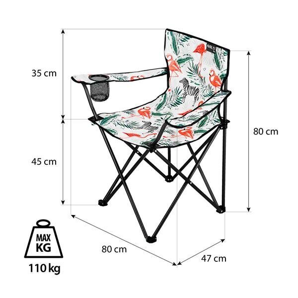 Kempinga krēsls Nils Camp NC1625, dažādu krāsu цена и информация |  Tūrisma mēbeles | 220.lv