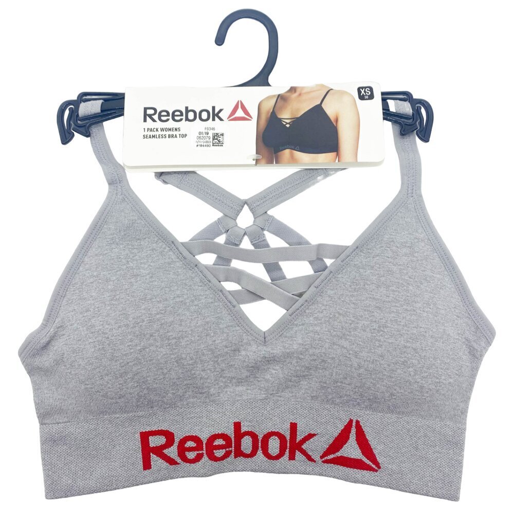 Reebok krūšturis sievietēm U4F9346, pelēks цена и информация | Krūšturi | 220.lv