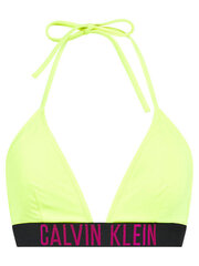 Calvin Klein peldēšanas krūšturis sievietēm KW0KW00913, dzeltens цена и информация | Купальники | 220.lv