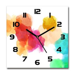 Stikla Pulkstenis Krāsaini plankumi цена и информация | Часы | 220.lv