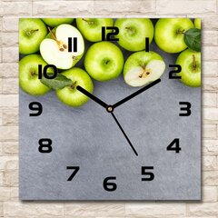 Stikla Pulkstenis Zaļie āboli cena un informācija | Pulksteņi | 220.lv