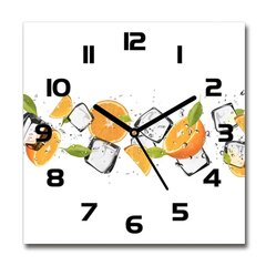 Stikla Pulkstenis Apelsīni ar ledu cena un informācija | Pulksteņi | 220.lv