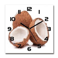 Stikla Pulkstenis kokosrieksts cena un informācija | Pulksteņi | 220.lv