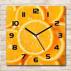 Stikla Pulkstenis Apelsīnu šķēles cena un informācija | Pulksteņi | 220.lv