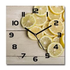 Stikla Pulkstenis Citronu koks cena un informācija | Pulksteņi | 220.lv