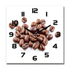 Stikla Pulkstenis Kafijas pupiņas cena un informācija | Pulksteņi | 220.lv