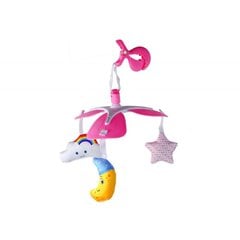 Bērnu gultiņas karuselis Sky Clip Lean Toys, rozā cena un informācija | Rotaļlietas zīdaiņiem | 220.lv