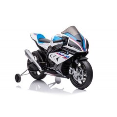 Ar baterijām darbināms bērnu motocikls Lean Toys BMW HP4 Race JT5001, balts цена и информация | Электромобили для детей | 220.lv