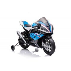 Ar akumulatoru darbināms bērnu motocikls Lean Toys BMW HP4 Race JT5001, zils cena un informācija | Bērnu elektroauto | 220.lv