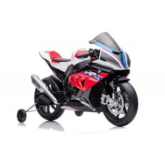 Ar baterijām darbināms bērnu motocikls Lean Toys BMW HP4 Race JT5001, sarkans cena un informācija | Bērnu elektroauto | 220.lv