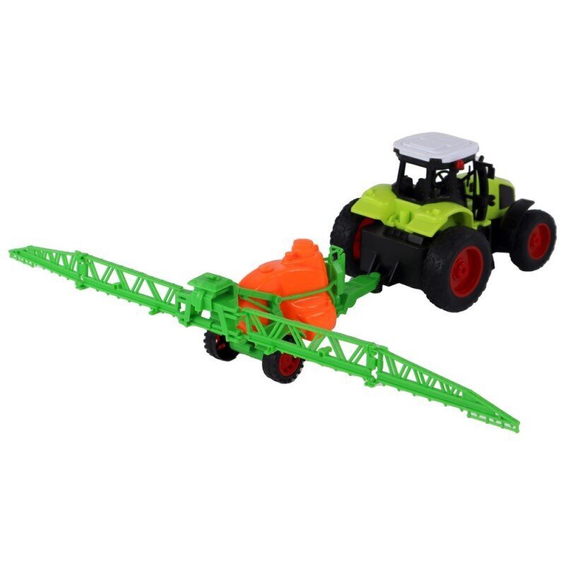 Tālvadības pults Farmer traktors ar smidzinātāju 1:16 Lean Toys цена и информация | Rotaļlietas zēniem | 220.lv