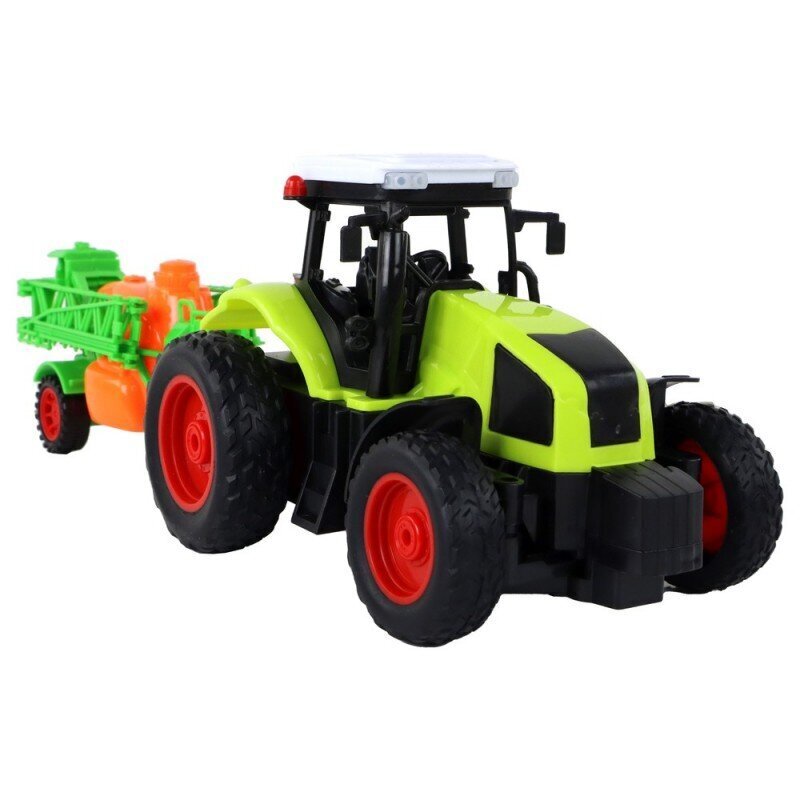 Tālvadības pults Farmer traktors ar smidzinātāju 1:16 Lean Toys cena un informācija | Rotaļlietas zēniem | 220.lv