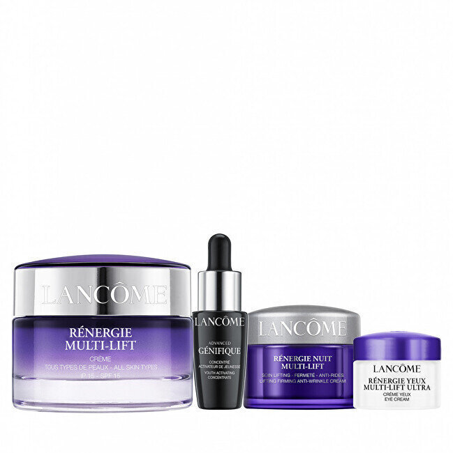 Sejas kopšanas komplekts Lancôme Rénergie Multi-Lift sievietēm: dienas krēms SPF15, 50 ml + nakts krēms Lifting Firming Anti-Wrinkle Night Cream, 15 ml + acu krēms Lifting Filler, 5 ml + sejas serums Youth Activating Concentrate, 10 ml cena un informācija | Sejas krēmi | 220.lv