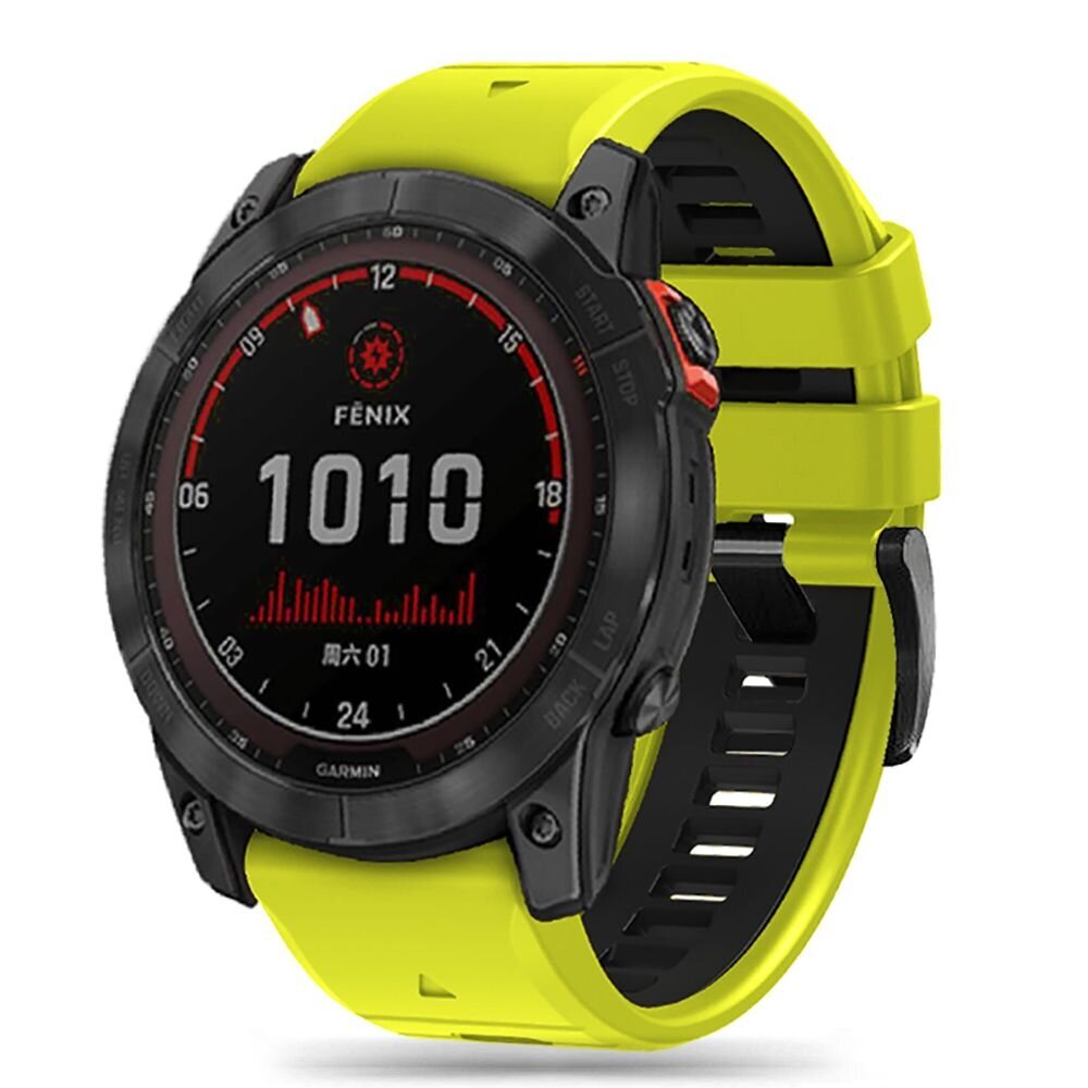 Tech-Protect Garmin Fenix 7X / 6X Pro / 6X / 5X Plus / 3HR / 5X / 3 laima melns cena un informācija | Viedpulksteņu un viedo aproču aksesuāri | 220.lv