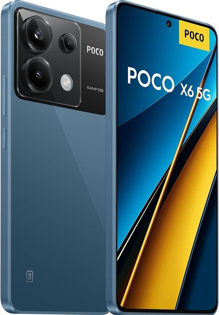 Poco X6 5G 12/256GB Blue цена и информация | Mobilie telefoni | 220.lv