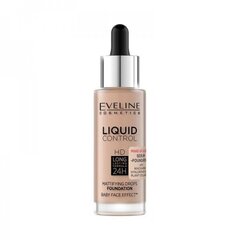 Tonālais krēms Eveline Cosmetics Liquid Control 24H, 025 light rose, 32 ml цена и информация | Пудры, базы под макияж | 220.lv