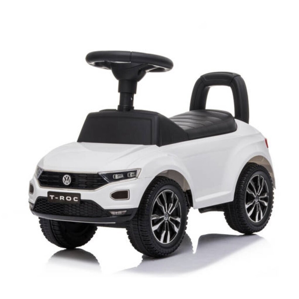 Stumjamā bērnu automašīna Volkswagen T-Rock, balta cena un informācija | Rotaļlietas zīdaiņiem | 220.lv