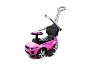 Stumjamā bērnu automašīna ar rokturi Rider, rozā cena un informācija | Rotaļlietas zīdaiņiem | 220.lv