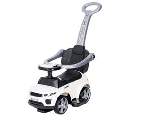 Stumjamā bērnu automašīna ar rokturi Rider, balta cena un informācija | Rotaļlietas zīdaiņiem | 220.lv