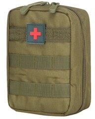 Тактическая сумка первой помощи E51 зеленая цена и информация | Чемоданы, дорожные сумки | 220.lv